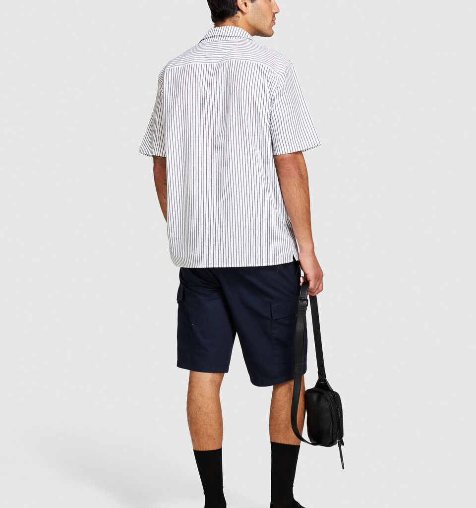 Striped short sleeve shirt - men's regular fit shirts - Multi-color | Sisley image number 3